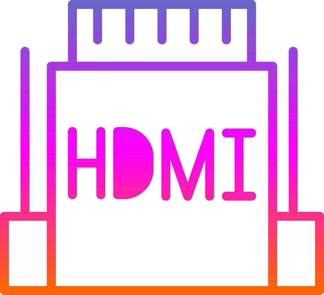 hdmi vector icono diseño