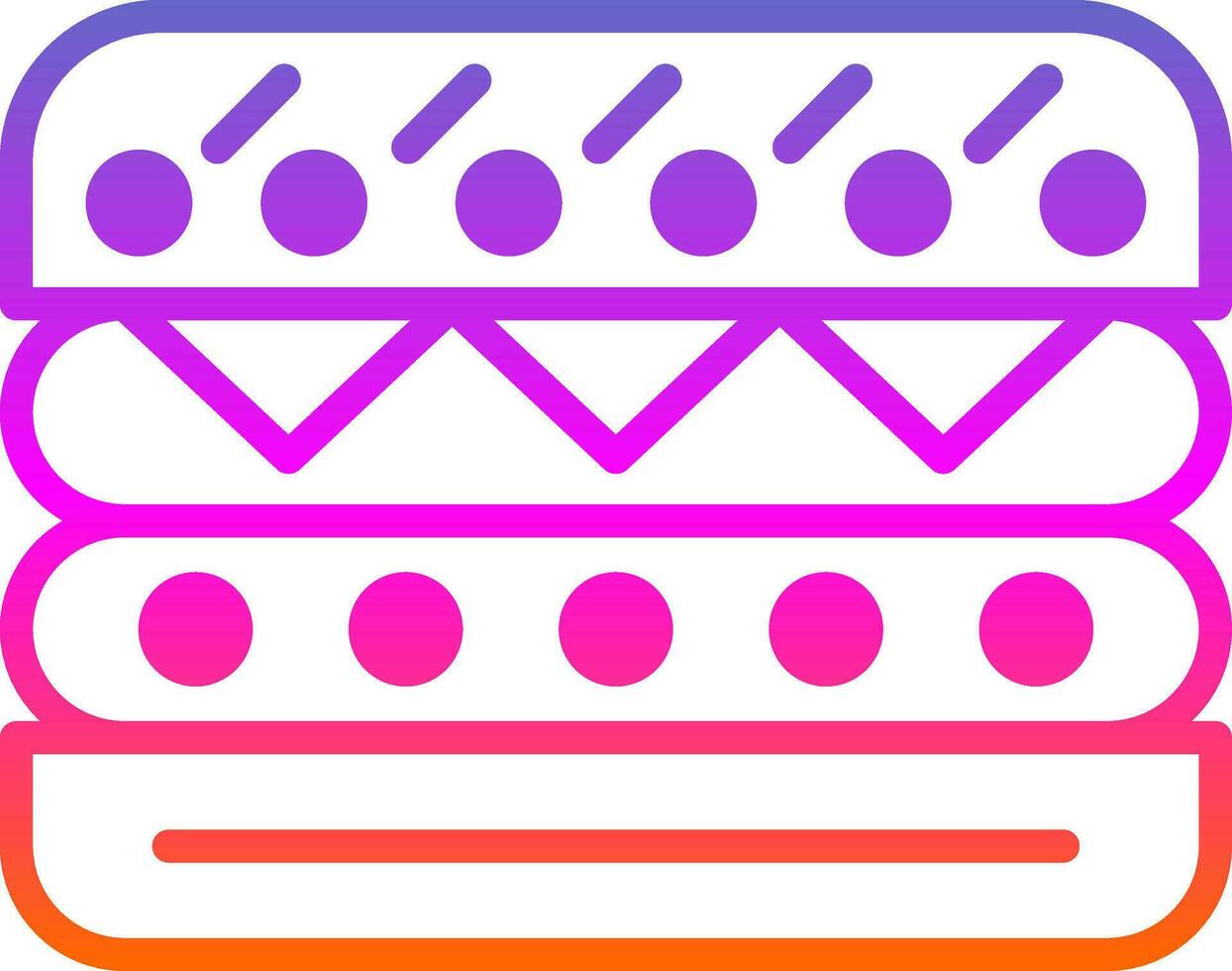 Tuna Melt Vector Icon Design
