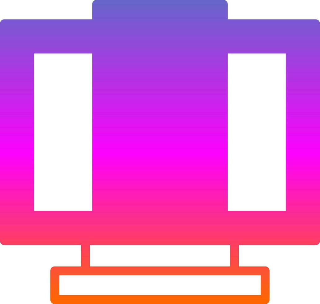 Desktop Computer Vector Icon Design