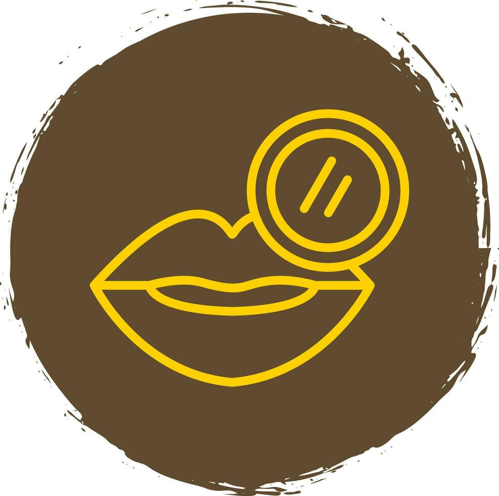Lip Scrub Vector Icon Design