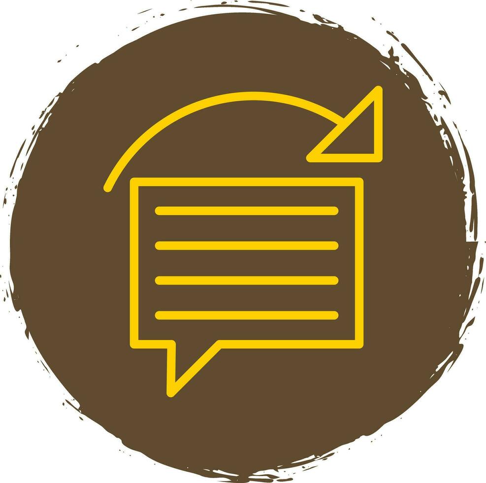 Reply Vector Icon Design
