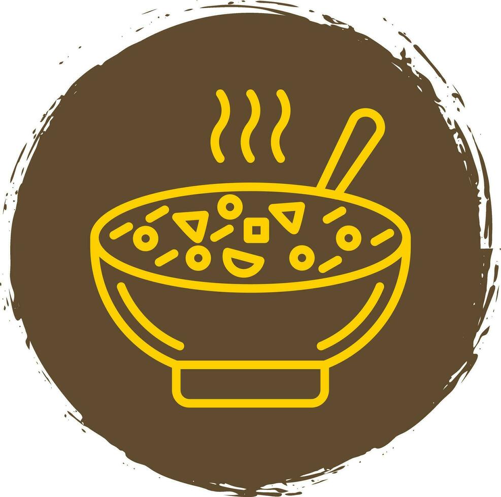 Minestrone Soup Vector Icon Design