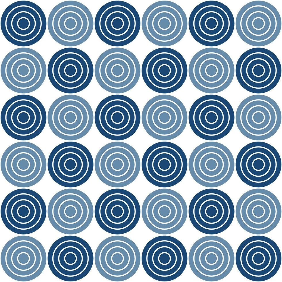 Navy blue circle pattern. Circle vector seamless pattern. Decorative element, wrapping paper, wall tiles, floor tiles, bathroom tiles.