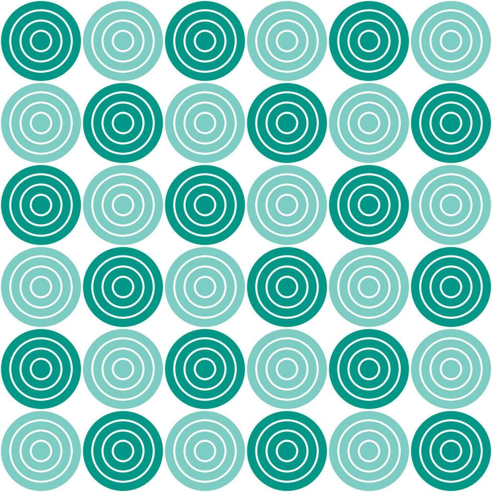 Green circle pattern. Circle vector seamless pattern. Decorative element, wrapping paper, wall tiles, floor tiles, bathroom tiles.