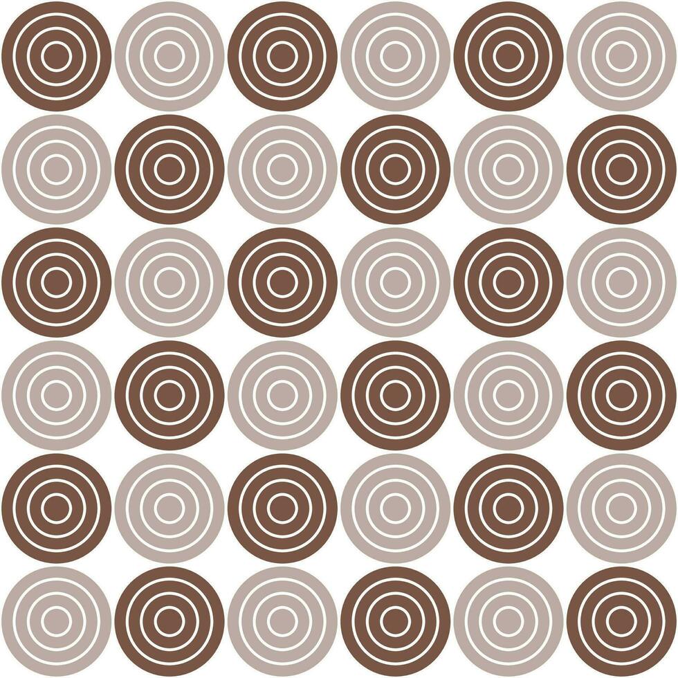 Brown circle pattern. Circle vector seamless pattern. Decorative element, wrapping paper, wall tiles, floor tiles, bathroom tiles.
