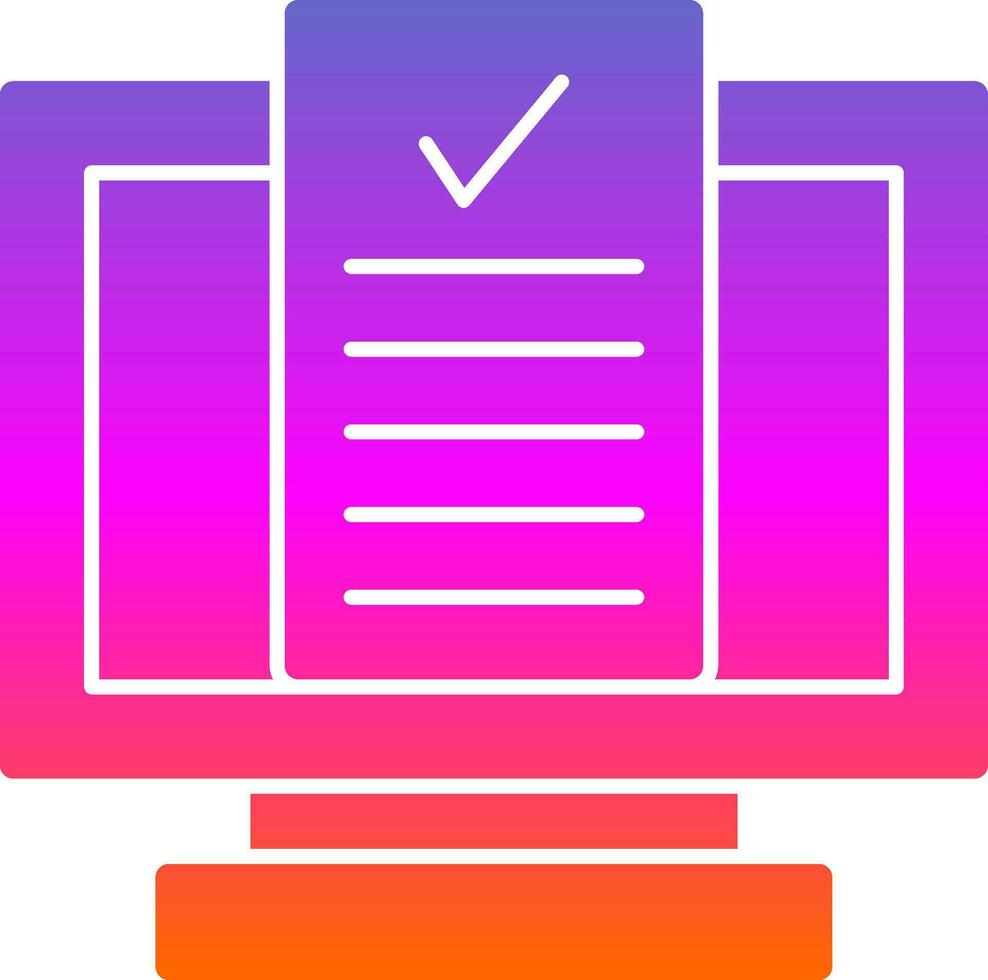 Desktop Computer Vector Icon Design