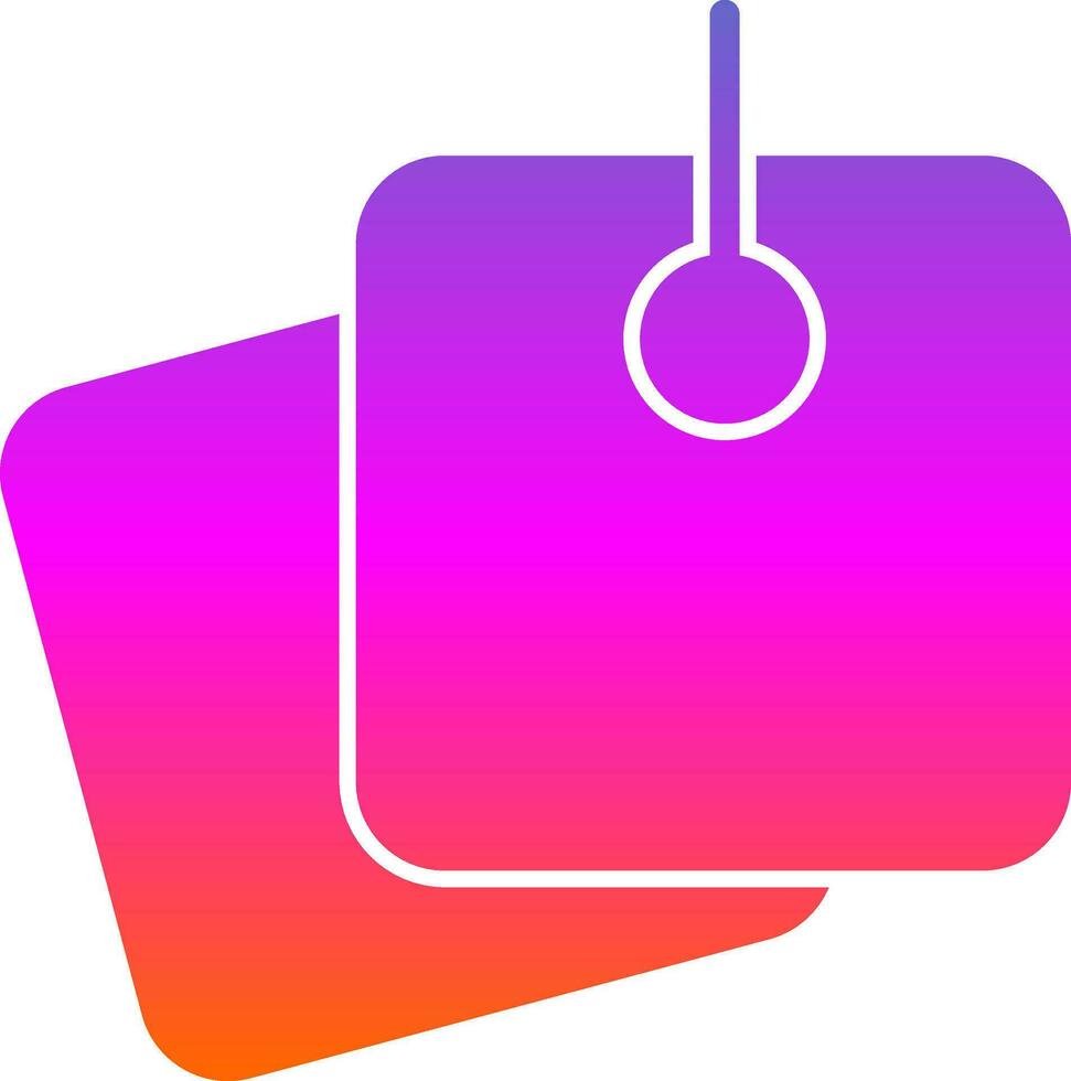 Sticky Notes Vector Icon Design