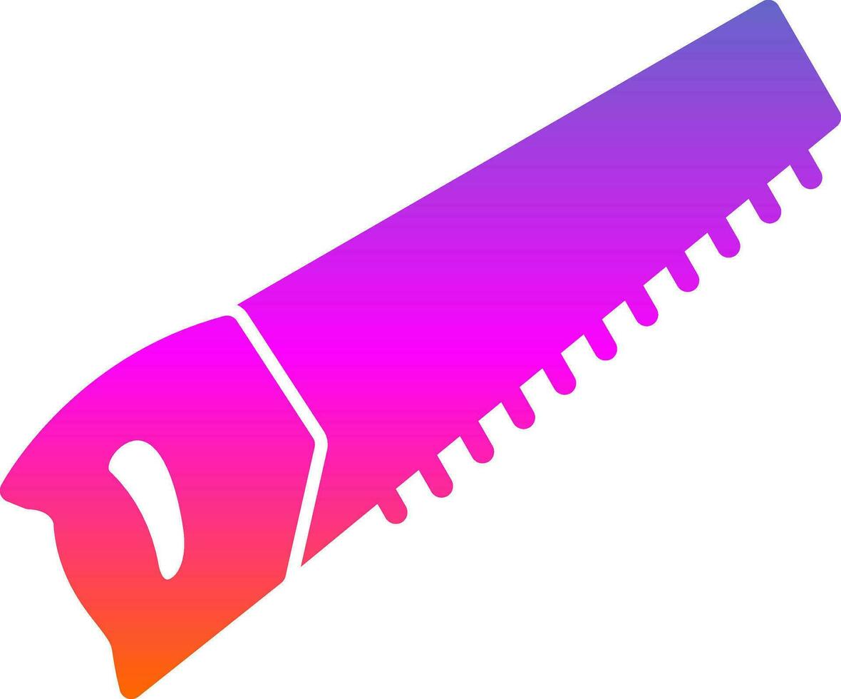 Hand saw Vector Icon Design