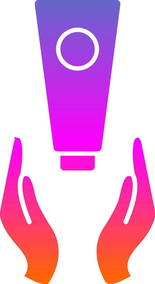 Hand Cream Vector Icon Design