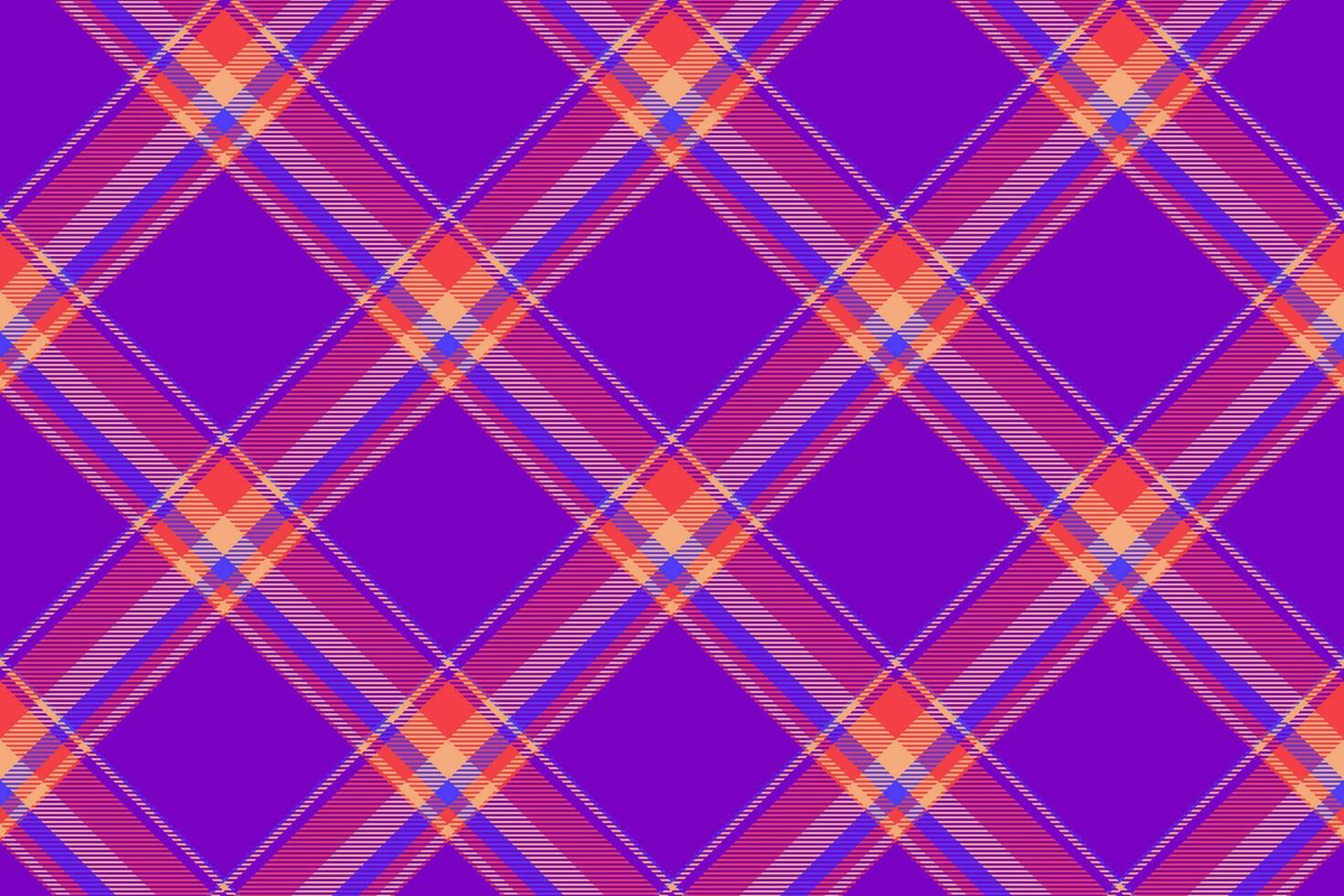 Tartan plaid background, diagonal check seamless pattern. Vector fabric texture for textile print, wrapping paper, gift card, wallpaper.