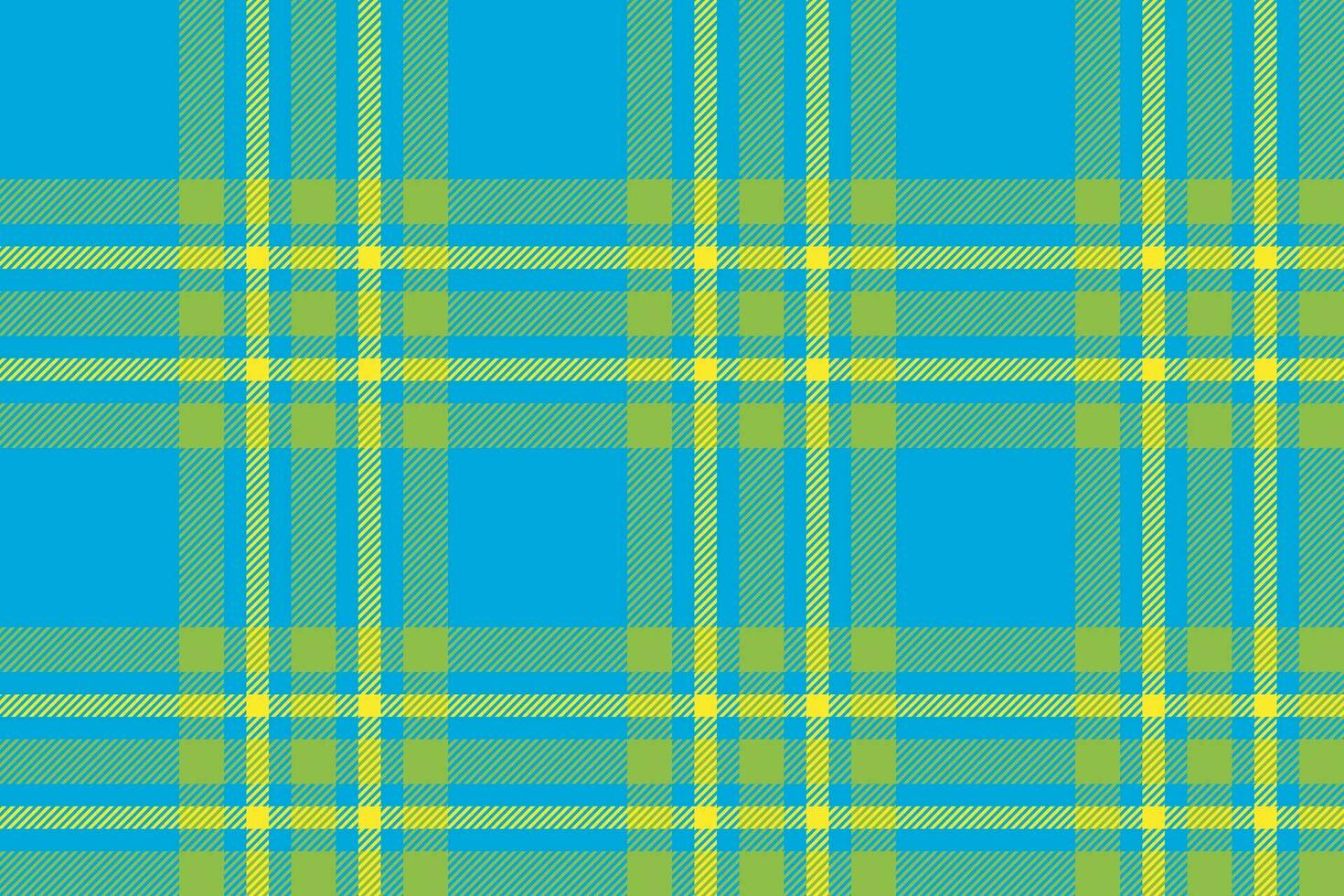 Plaid background, check seamless pattern in blue. Vector fabric texture for textile print, wrapping paper, gift card or wallpaper.
