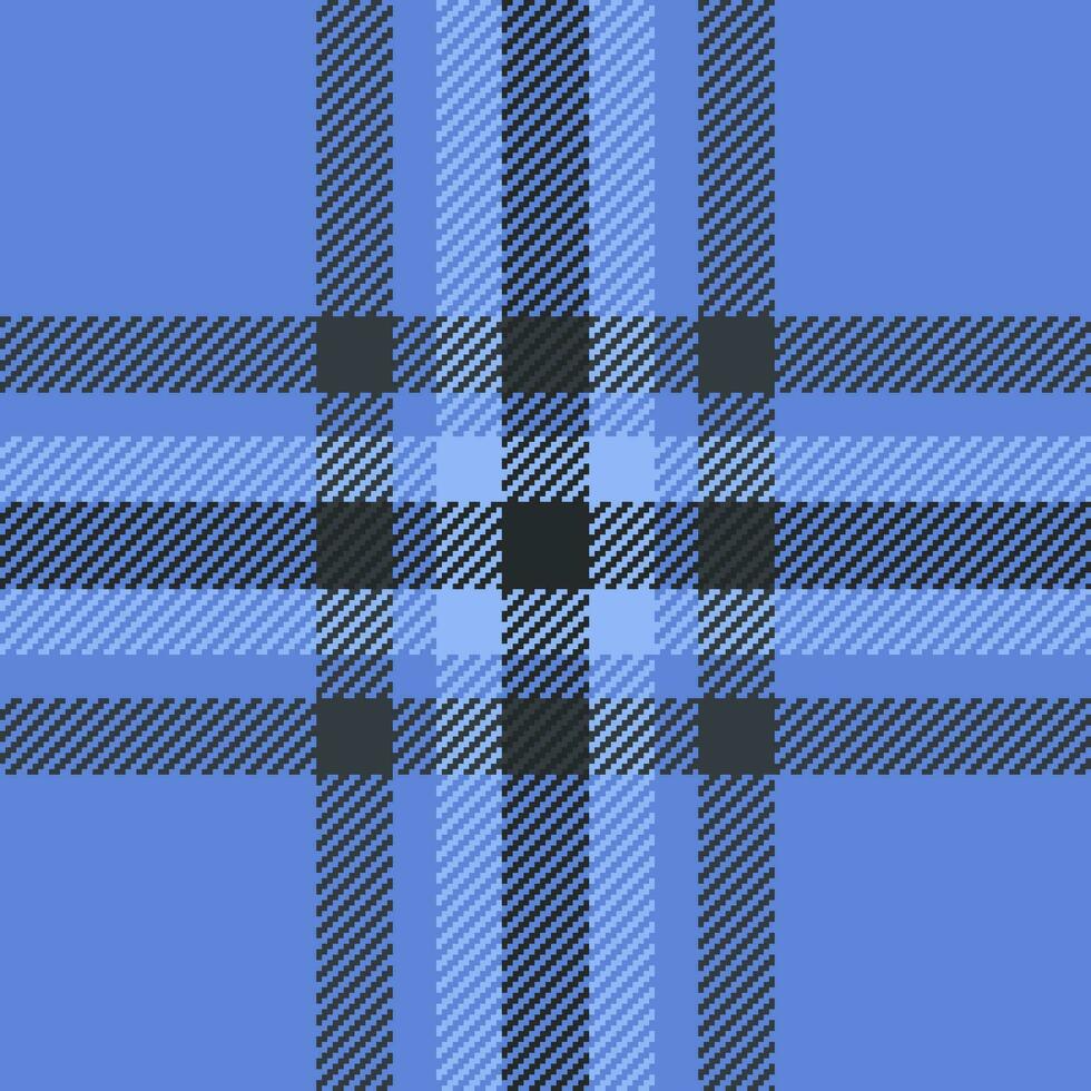 Check tartan texture of textile pattern fabric with a plaid background vector seamless.