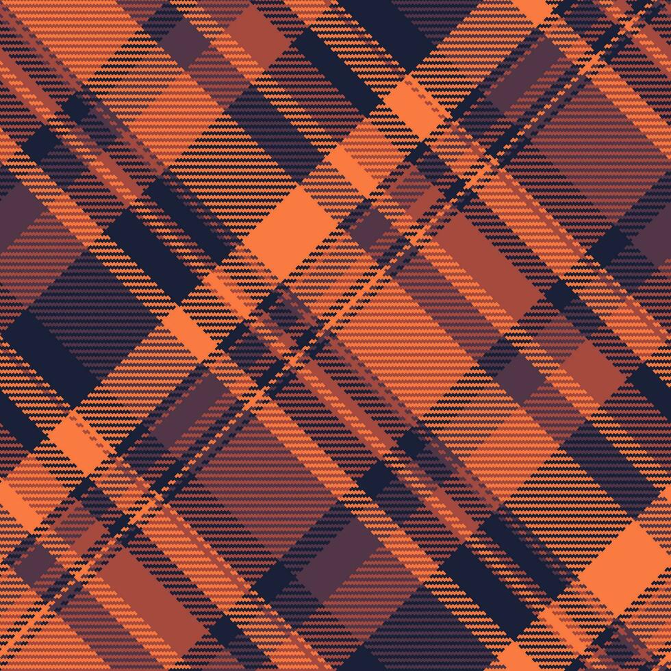 Seamless pattern vector of fabric texture background with a plaid check tartan textile.