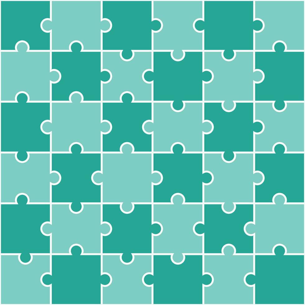 Green jigsaw pattern. jigsaw line pattern. jigsaw seamless pattern. Decorative elements, clothing, paper wrapping, bathroom tiles, wall tiles, backdrop, background. vector