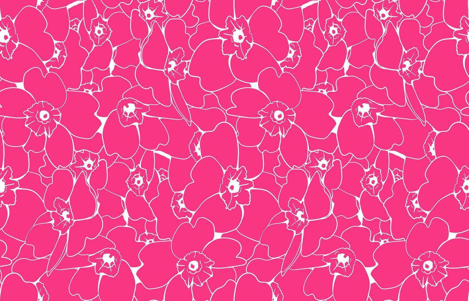 Floral pattern seamless vector background. Foliage and flower wallpaper design of nature.