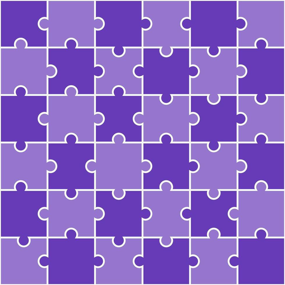 Purple jigsaw pattern. jigsaw line pattern. jigsaw seamless pattern. Decorative elements, clothing, paper wrapping, bathroom tiles, wall tiles, backdrop, background. vector