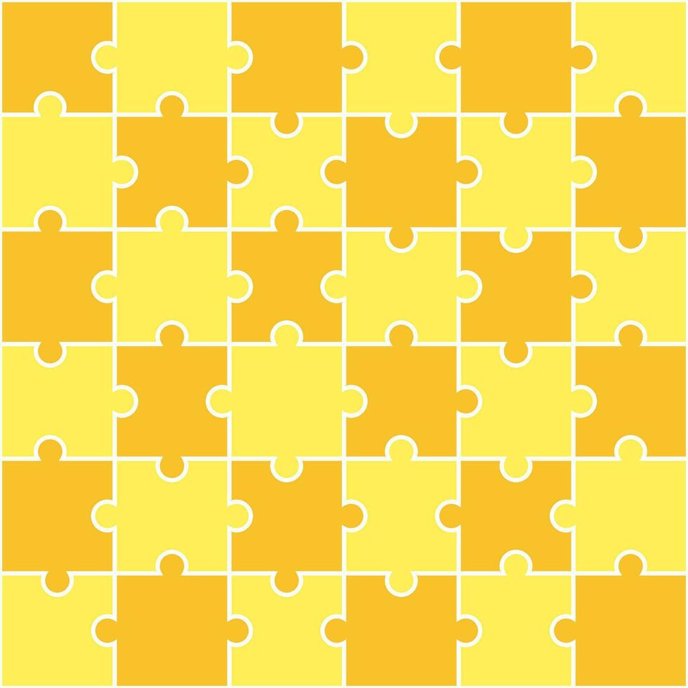 Yellow jigsaw pattern. jigsaw line pattern. jigsaw seamless pattern. Decorative elements, clothing, paper wrapping, bathroom tiles, wall tiles, backdrop, background. vector