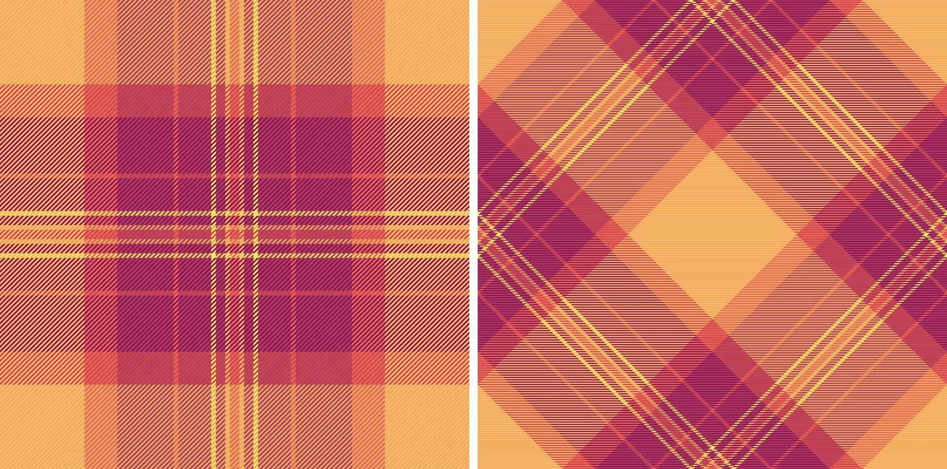 Tartan background textile of texture pattern check with a plaid seamless fabric vector. vector