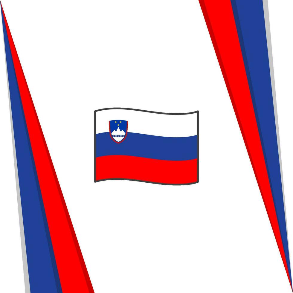 Slovenia Flag Abstract Background Design Template. Slovenia Independence Day Banner Social Media Post. Slovenia Banner vector