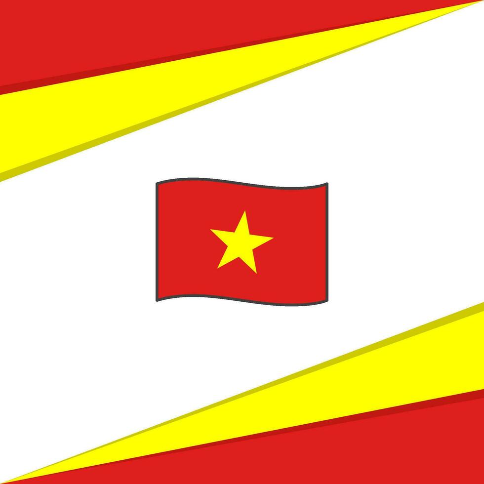 Vietnam bandera resumen antecedentes diseño modelo. Vietnam independencia día bandera social medios de comunicación correo. Vietnam diseño vector