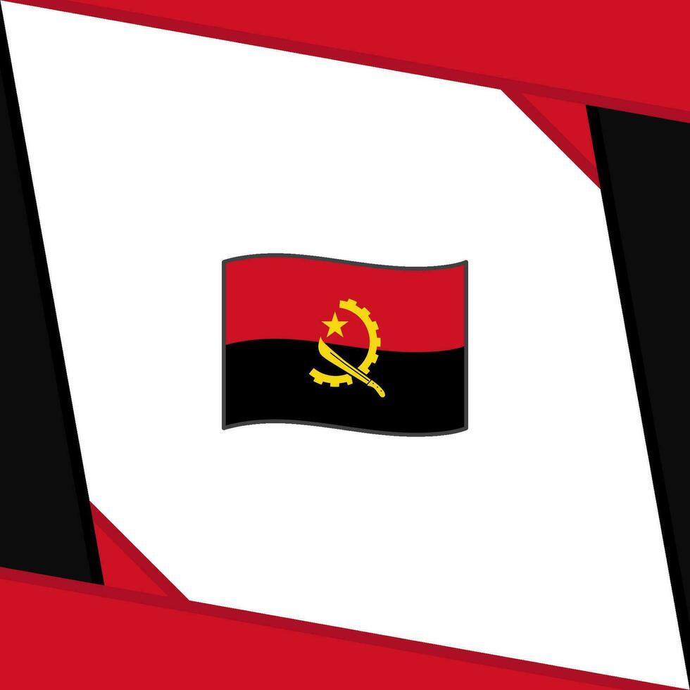 angola bandera resumen antecedentes diseño modelo. angola independencia día bandera social medios de comunicación correo. angola independencia día vector