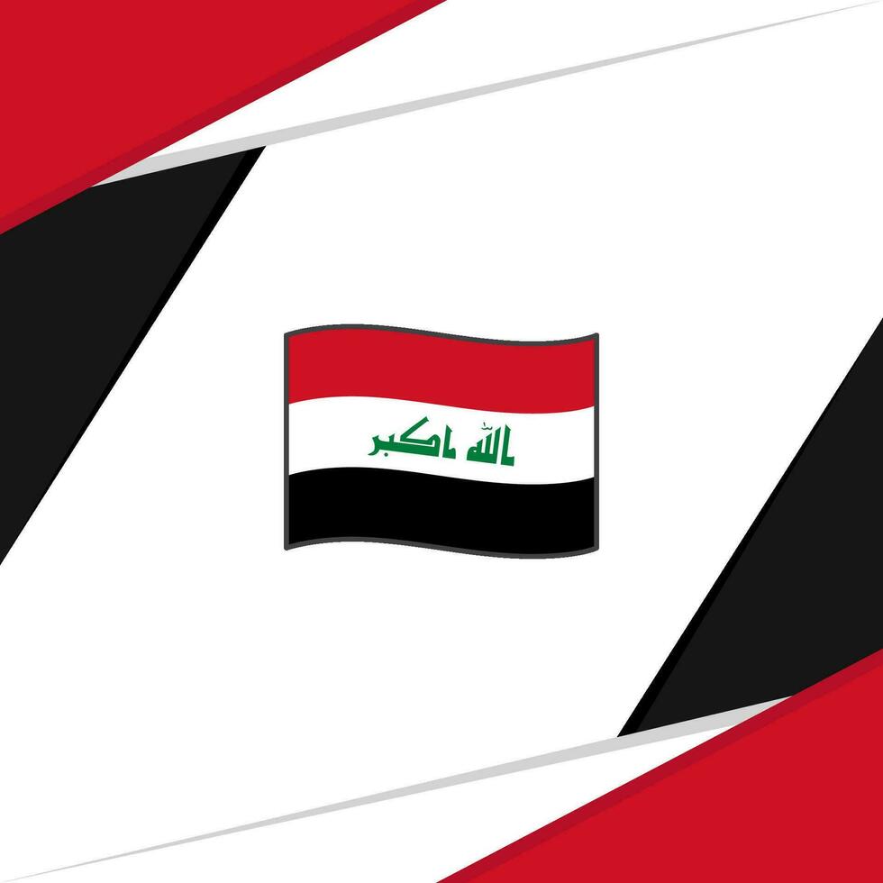 Irak bandera resumen antecedentes diseño modelo. Irak independencia día bandera social medios de comunicación correo. Irak vector