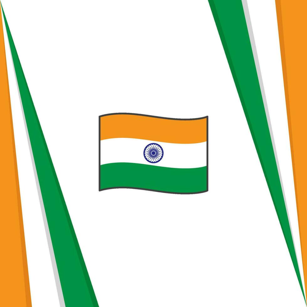 India Flag Abstract Background Design Template. India Independence Day Banner Social Media Post. India Flag vector