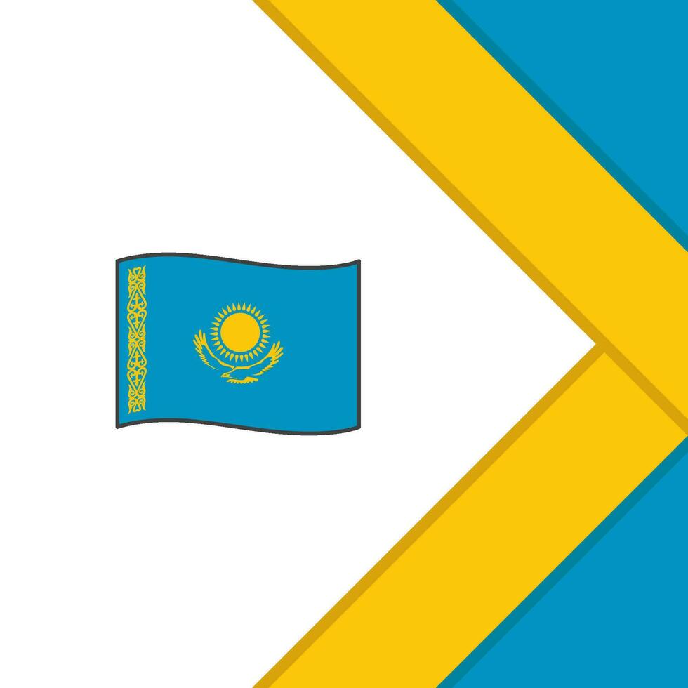 Kazakhstan Flag Abstract Background Design Template. Kazakhstan Independence Day Banner Social Media Post. Kazakhstan Illustration vector