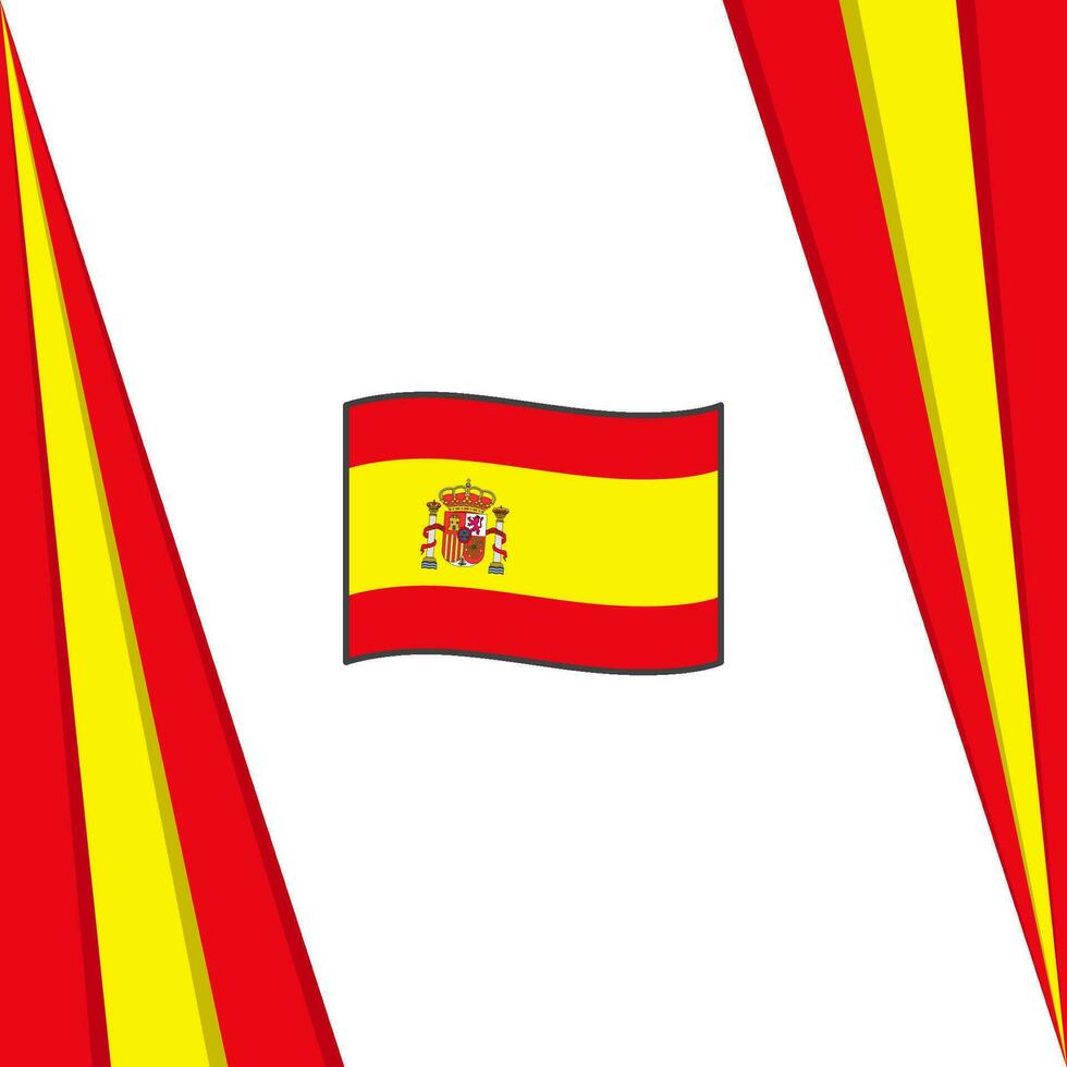 Spain Flag Abstract Background Design Template. Spain Independence Day Banner Social Media Post. Spain Flag vector