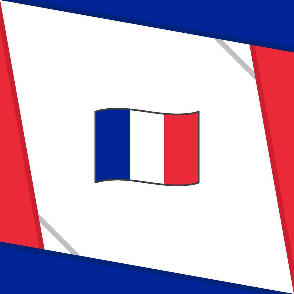 France Flag Abstract Background Design Template. France Independence Day Banner Social Media Post. France Template vector