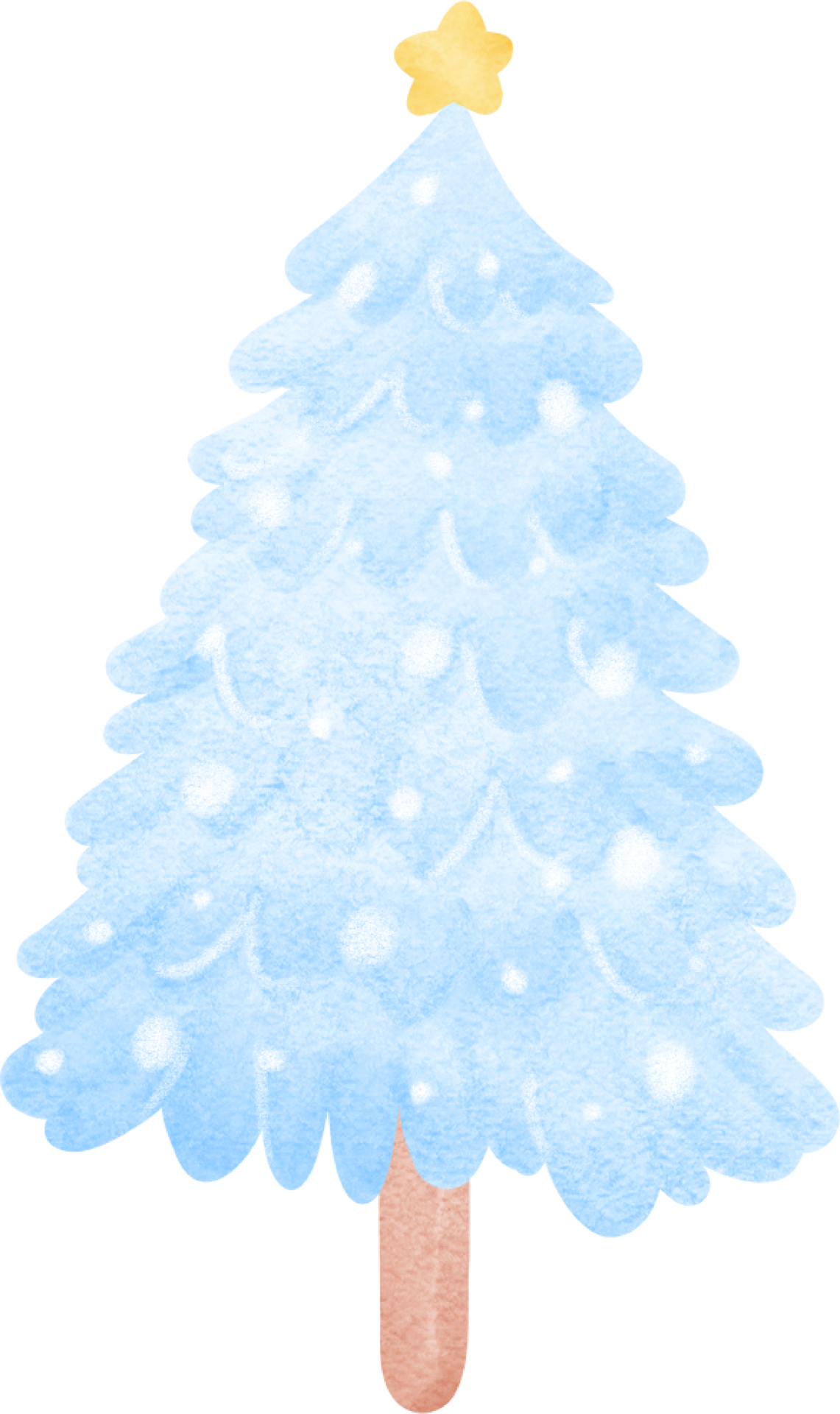 blue-christmas-tree-illustration-30821750-png