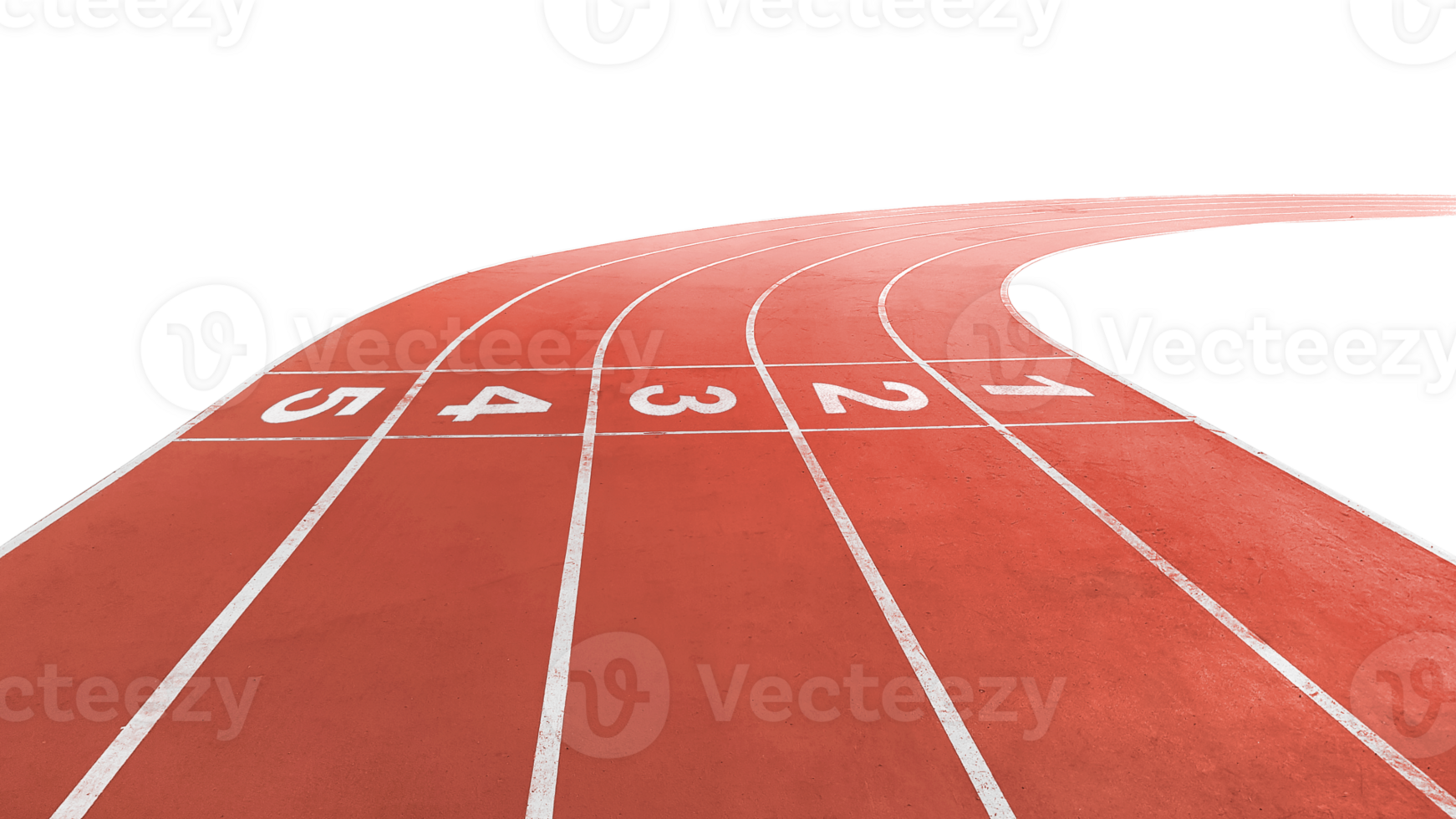Running track in the stadium PNG transparent