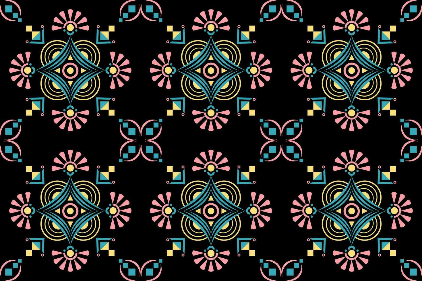 Ethnic boho seamless pattern. Traditional ornament. Tribal pattern. Folk motif. Can be used for wallpaper, textile, wrapping, web page background. mandala style vector