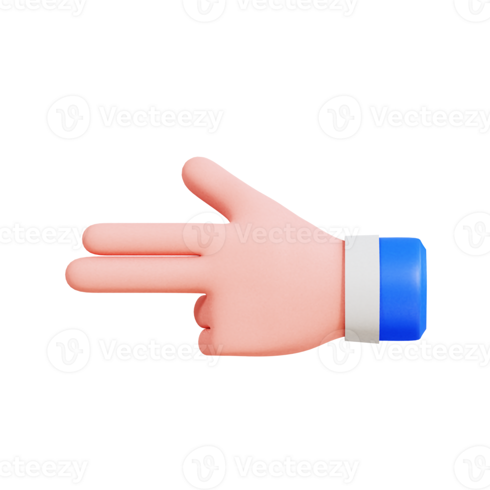 Hand Gesture Vol 2 3D Icon png