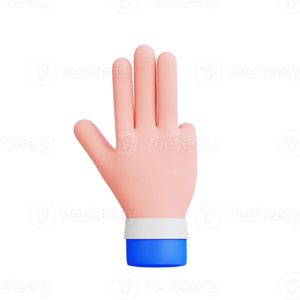 Hand Gesture Vol 2 3D Icon png