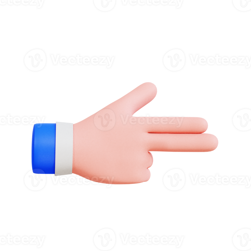 Hand Gesture Vol 2 3D Icon png