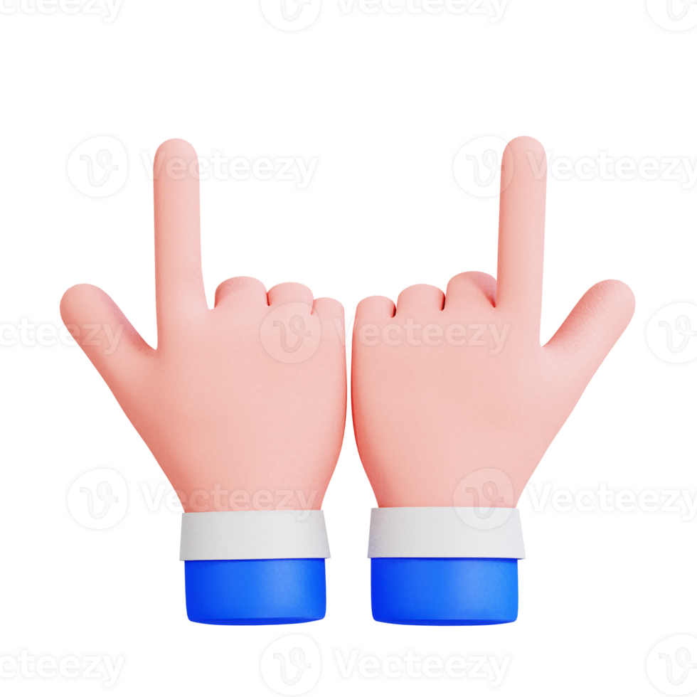 Hand Gesture Vol 3 3D Icon png