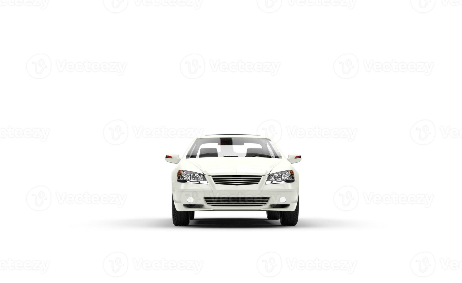 White Business Car Front photo