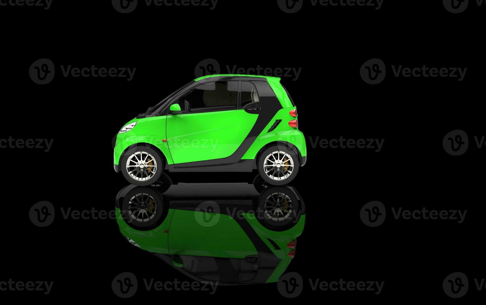 Bright Green Small Car photo