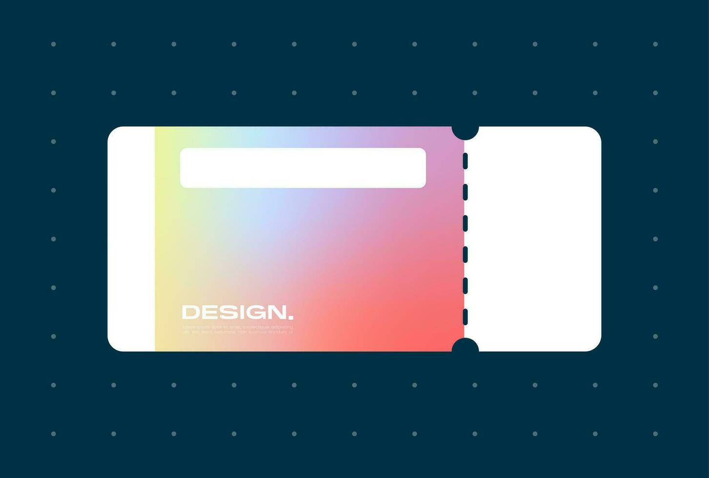 Voucher claim pop up in gradient color style. Coupon template vector illustration.