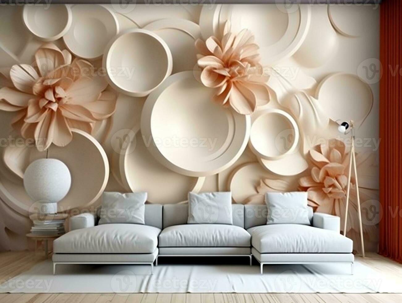 moderno 3d abstracción fondo de pantalla para paredes lujo dorado y blanco  fondo, interior hogar mural pintura pared Arte para vivo habitación  generativo ai 27421348 Foto de stock en Vecteezy