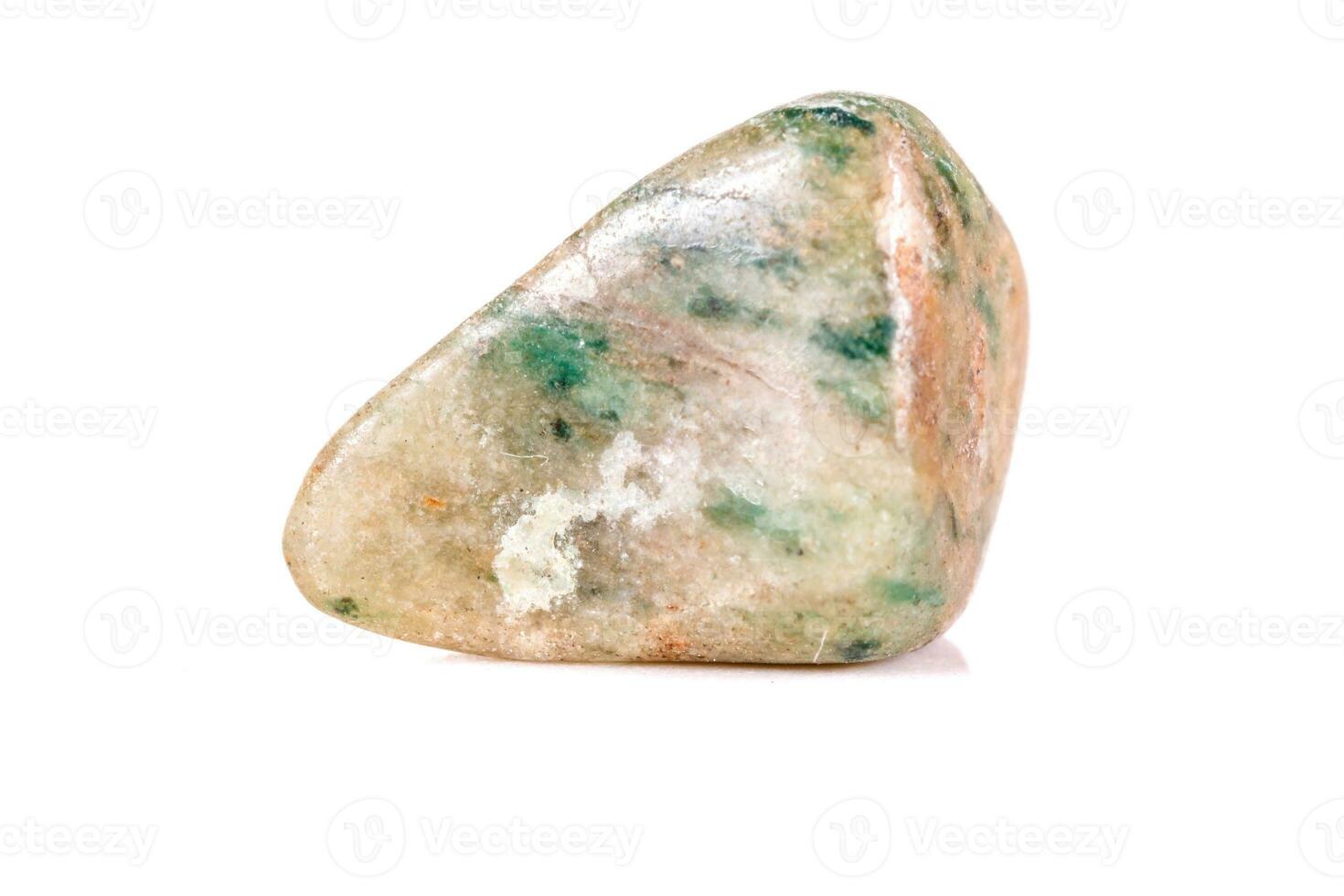 Macro mineral stone jasper on a white background photo