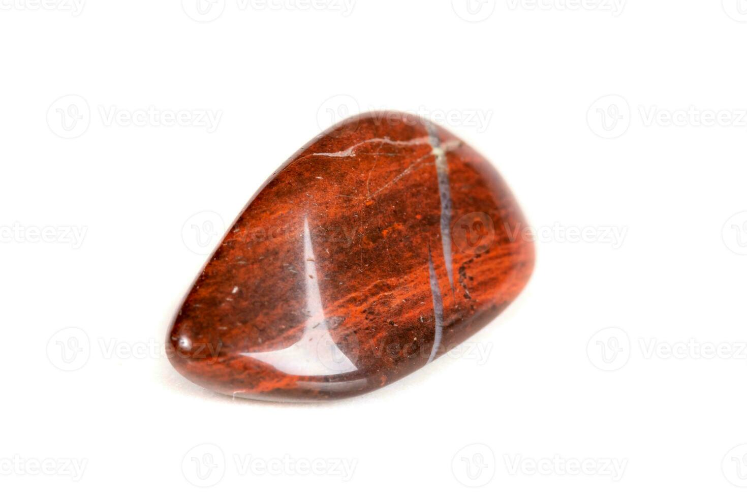 Macro mineral stone jasper on a white background photo