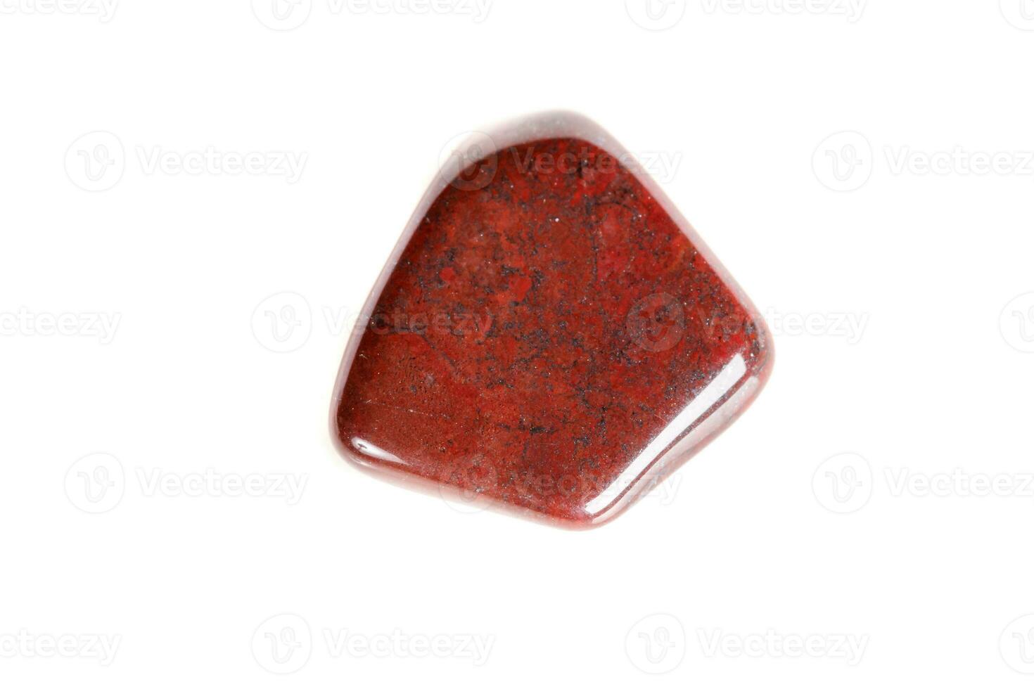 Macro mineral stone jasper on a white background photo