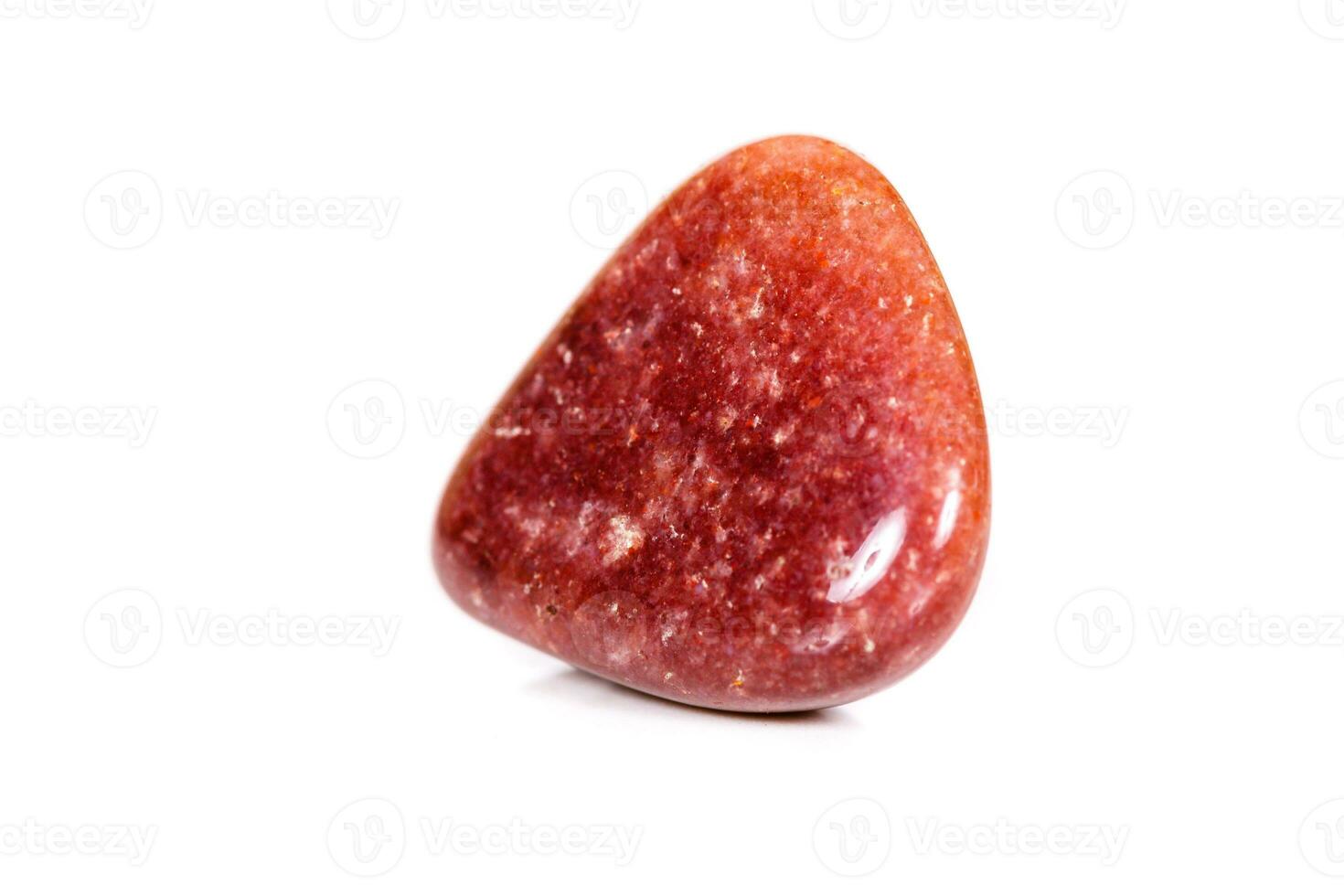 Macro mineral stone Jasper on white background photo