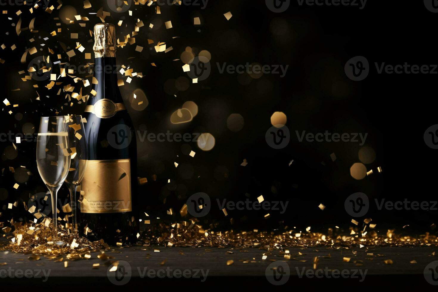 ai generative Anniversary, Happy New Year banner, template, copy space photo