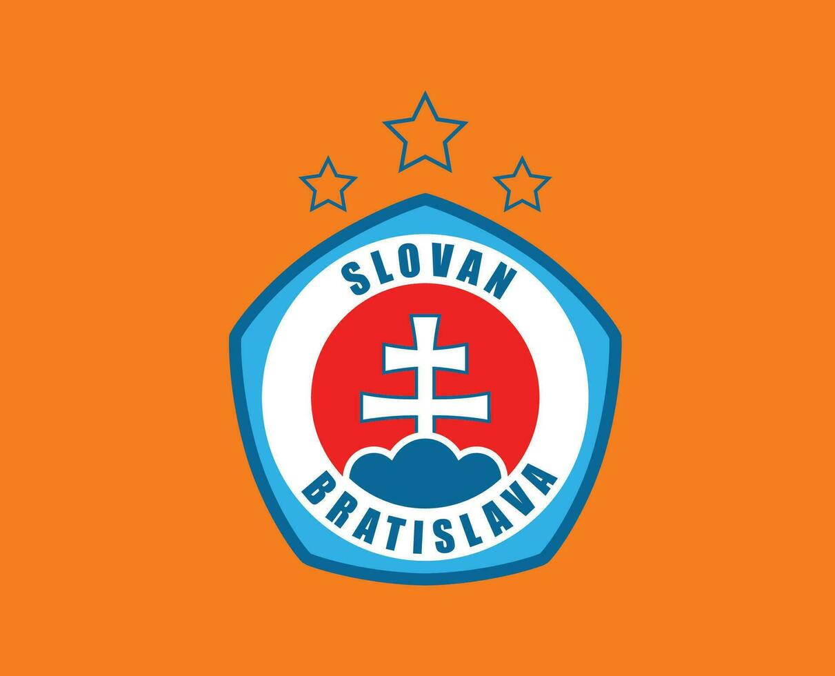 eslovaco bratislava club logo símbolo Eslovaquia liga fútbol americano resumen diseño vector ilustración con naranja antecedentes