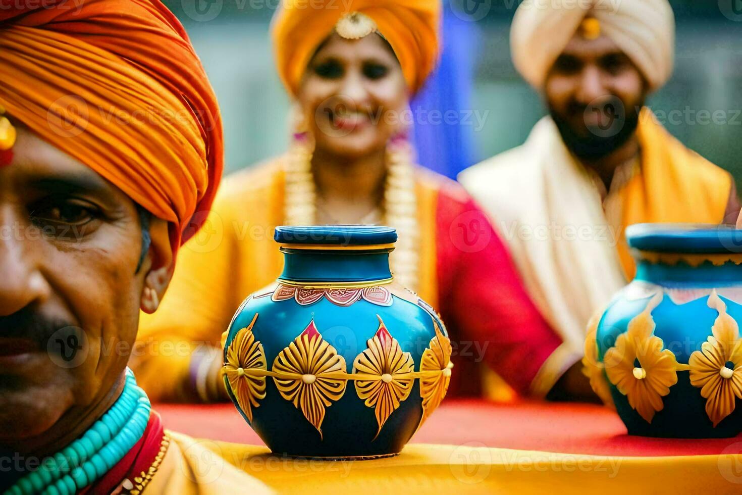 indio Boda fotografía en Delhi. generado por ai foto