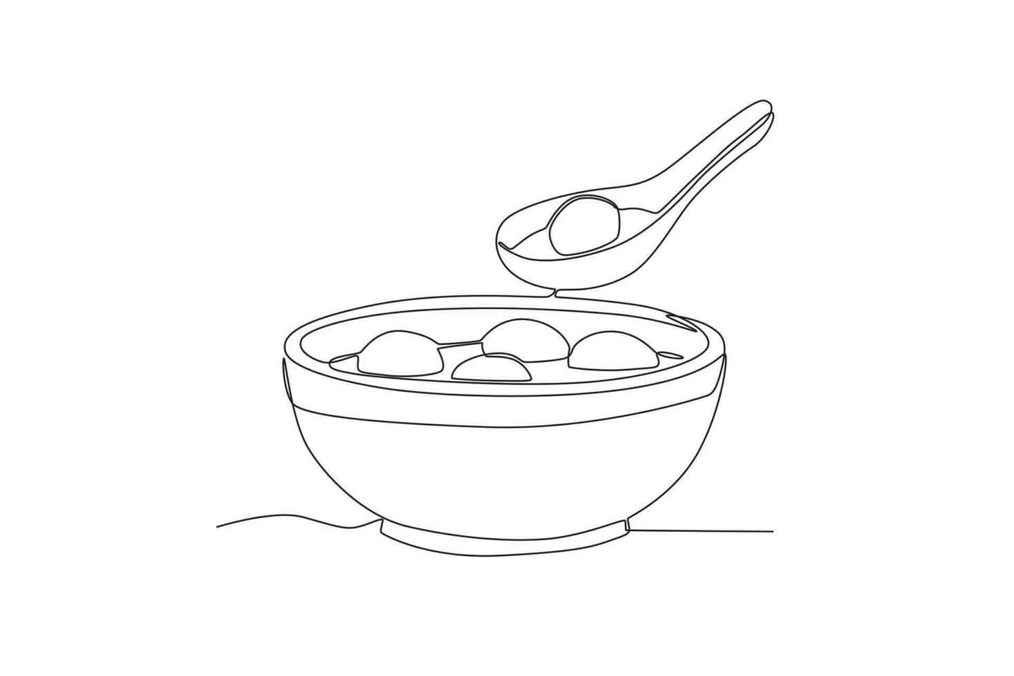 A bowl of food for the festival vector