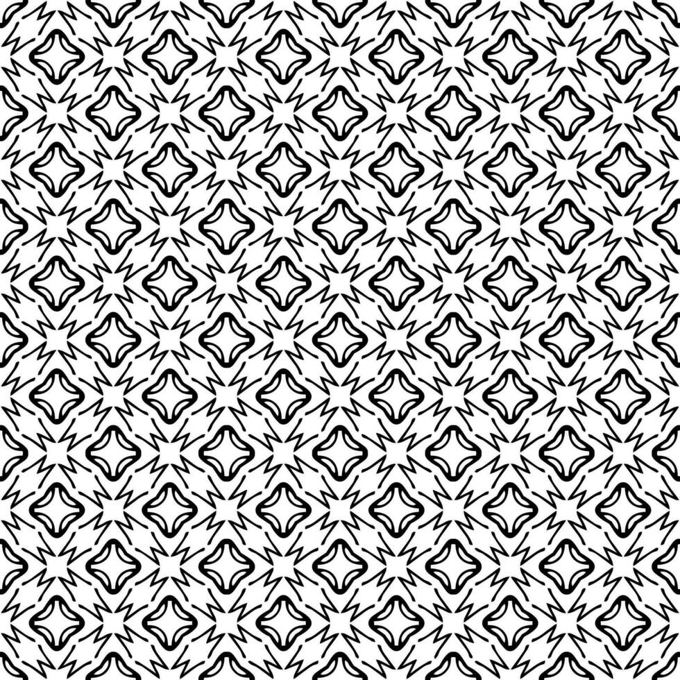 Black and white seamless pattern texture. Greyscale ornamental graphic design. Mosaic ornaments. Pattern template. vector